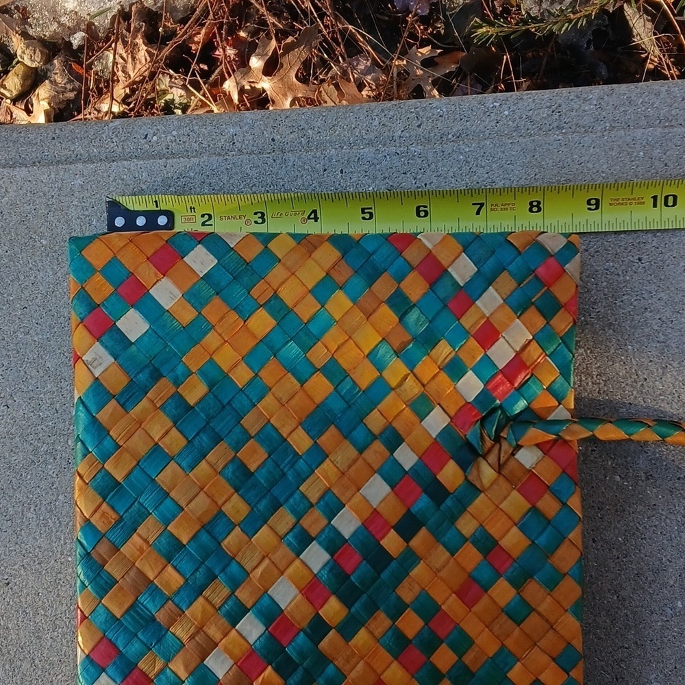 Pandon Straw Woven Handbag Vintage - Picture 9 of 12